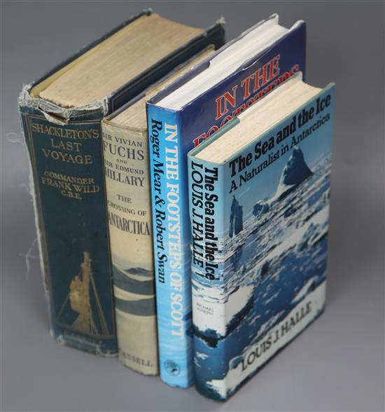 Wild, Frank - Shackletons Last Voyage, The Story of the Quest, 8vo, cloth with frontis and 50 plates,